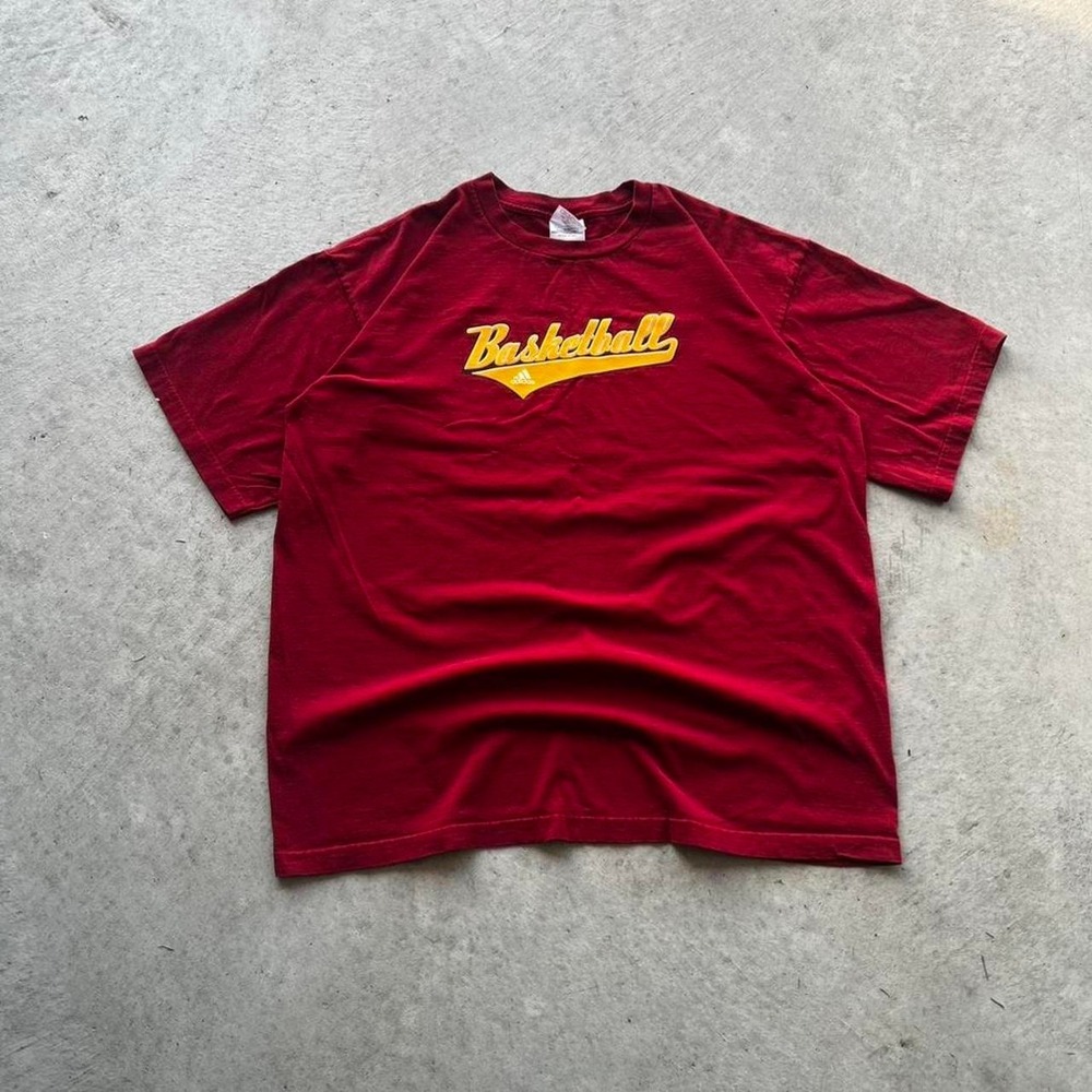 Really Sick Vintage Red Adidas Basketball T-Shirt Essential